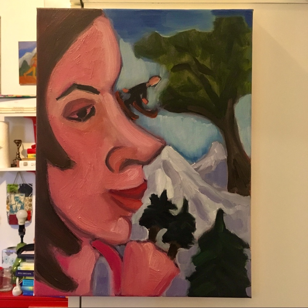 WHIMSICAL PLAYFUL FUN oil painting